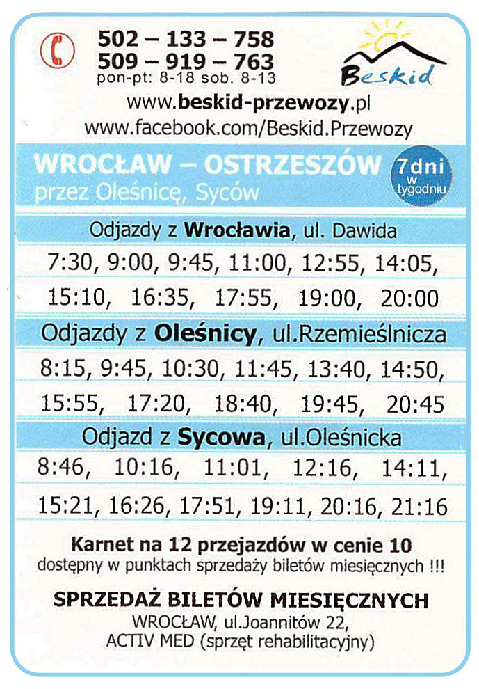Beskid Wrocław - Ostrzeszów